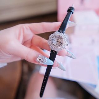 ĐỒNG HỒ NỮ CHÍNH HÃNG BRIDE TALK DÂY DA VIỀN ĐÁ CZ FULLBOX