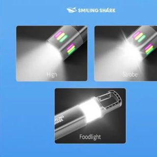 Đèn Pin Cá Mập Cười Kính Thiên Văn Zoom Dạ Quang SD-1018-S