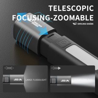 Smilingshark SD1023 Đèn Pin Siêu Sáng 3 Chế Độ