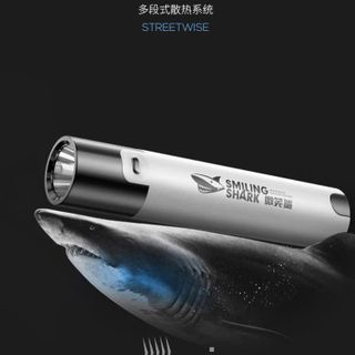 Đèn Pin Led Mini Smiling Shark Sd1006 Ánh Sáng Mạnh Sạc Usb Tiện Lợi Khi Du Lịch Ngoài Trời