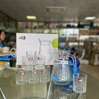 Bộ bình 6 cốc thủy tinh HH1002-1D/L7 ( THÙNG 6B)