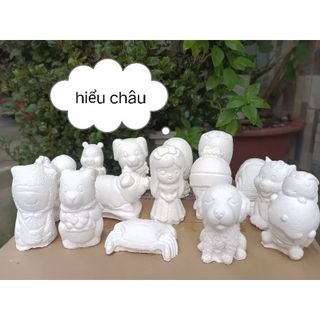 Sỉ 100 tượng tô màu size nhỡ (7-9cm ) nhiều mẫu không kèm màu tô