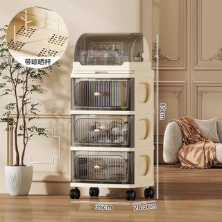 Kệ để đồ gia dụng Nubie, tủ đầu giường nhiều tầng xe đẩy spa có bánh xe di chuyển tiện lợi có kèm hộp đựng đồ