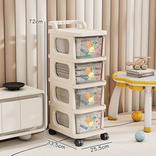Kệ đựng đồ 3 4 5 tầng đa năng có bánh Xe đẩy spa Giá để đồ bỉm sữa tiện lợi