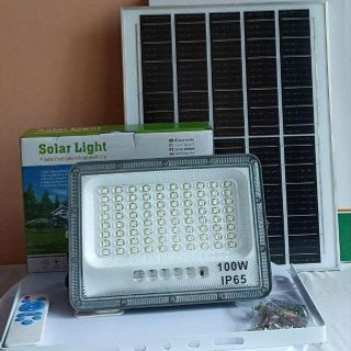 ĐÈN PHA NLMT THẤU KÍNH 100W KÈM REMOTE - 3 PIN (T10)