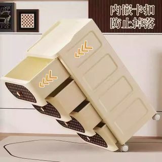 Tủ Đầu Giường Nhiều Tầng Nubie Có Bánh Xe,Tủ Đựng Đồ Lót, Tủ Đựng Đồ Đa Năng Phong Cách Cổ Điển