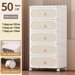 Tủ Đầu Giường Nhiều Tầng Nubie Có Bánh Xe,Tủ Đựng Đồ Lót, Tủ Đựng Đồ Đa Năng Phong Cách Cổ Điển