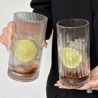 Bộ 6 Cốc Thủy Tinh Sọc Thẳng Cao 440ml ( THÙNG 8B )