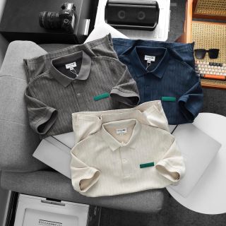 POLO NAM. Chất liệu vải hãng xịn, sợi vải mịn mướt vừa, mặc lên fom dáng đứng rất đẹp, mẫu logo cao su đính.