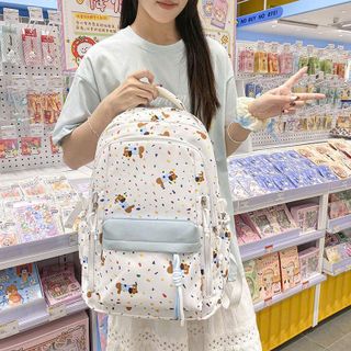 BALO ĐI HỌC NỮ HỌA TIẾT CÚN DỄ THƯƠNG, ĐÁNG YÊU & GỌN GÀNG A208 - PIPI STORE