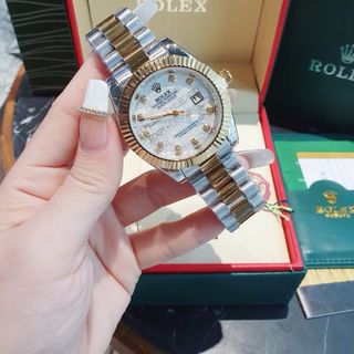 ĐỒNG HỒ NAM NỮ THỜI TRANG RÔLET NIỀNG KHÍA KHOÁ BƯỚM MẶT VI TÍNH