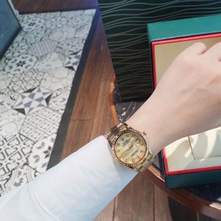 ĐỒNG HỒ NAM NỮ THỜI TRANG RÔLET NIỀNG KHÍA KHOÁ BƯỚM MẶT VI TÍNH