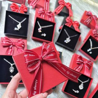 Set quà tặng , Set phụ kiện dây chuyền + nhẫn kèm hôp