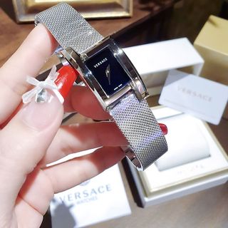 ĐỒNG HỒ NỮ CAO CẤP VERSA GRECA DÂY LƯỚI MẶT CHỮ NHẬT NIỀNG THÉP