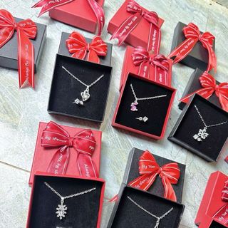 Set quà tặng , Set phụ kiện dây chuyền + nhẫn kèm hôp