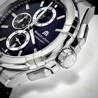 MAURI LACROIX 𝐀𝐢𝐤𝐨𝐧 𝐂𝐡𝐫𝐨𝐧𝐨𝐠𝐫𝐚𝐩𝐡 𝐐𝐮𝐚𝐫𝐭𝐳 𝐁𝐥𝐚𝐜𝐤 𝐃𝐢𝐚𝐥 𝐌𝐞𝐧'𝐬 𝐖𝐚𝐭𝐜𝐡
𝐀𝐈𝟏𝟎𝟏𝟖-𝐒𝐒𝟎𝟎𝟐-𝟑𝟑𝟎-𝟐