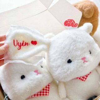 Gấu thêu tên theo yêu cầu