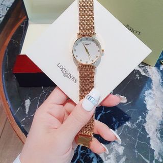SĂN SALE ĐẦU NĂM ĐỒNG HỒ NỮ THỜI TRANG LONGIN MẶT TRÒN CHẤM