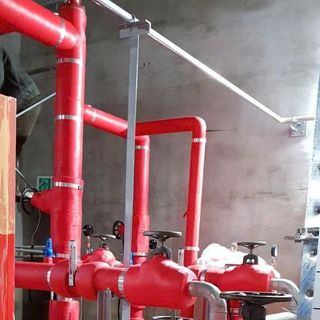 Băng quấn đường ống Simili màu đỏ (Băng quấn đường ống cứu hỏa) - Cuộn 9.5~10.5cm x10m(+-5)