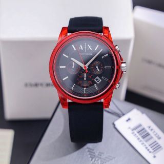 Empor Armani - 𝐎𝐔𝐓𝐄𝐑𝐁𝐀𝐍𝐊𝐒 𝐑𝐄𝐃, 𝐁𝐋𝐔𝐄 𝐒𝐈𝐋𝐈𝐂𝐎𝐍 𝐒𝐓𝐑𝐀𝐏 𝐌𝐄𝐍'𝐒 𝐖𝐀𝐓𝐂𝐇 𝐀𝐗𝟏𝟑𝟑𝟖, 𝐀𝐗𝟏𝟑𝟐𝟕