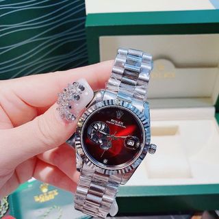 SĂN SALE ĐỒNG HỒ NAM THỜI TRANG ROLXE MẶT GIẢ CƠ DÂY ĐÚC KHOÁ BƯỚM