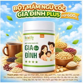 Bột Mầm Ngũ Cốc Gia Đình Plus 600gr