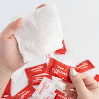 Sỉ - Khăn nén Care4u 25 viên tiện dụng cho Du lịch, Công tác, Bỏ túi