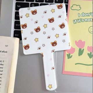 GƯƠNG GẤU NÂU CẦM TAY