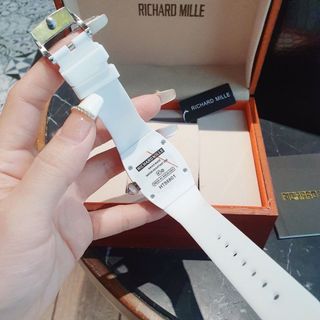 SĂN SALE ĐẦU NĂM ĐỒNG HỒ NỮ TRUNG CẤP RITRARD MILLER DÂY CAO SU TRẮNG