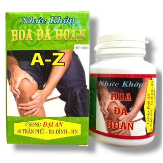 Viên uống đau nhức xương khớp Nhức khớp Hoa đà hoàn xuất xứ Việt Nam - Hộp 40 viên - Mã số 2127