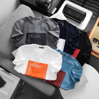 Mẫu Áo thun nam basic ,logo thêu in lụa kĩ lưỡng bao bong tróc, hàng full tem tag, chất cotton 4c co giãn dày dặn,mền mịn mát.