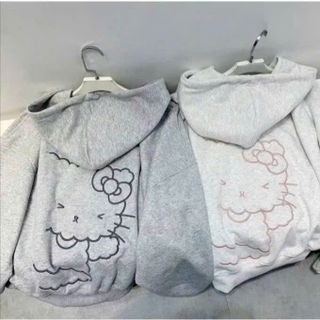 Áo Khoác In Logo Hello Kitty Kèm Charm Mèo - Hàng Đẹp Bán