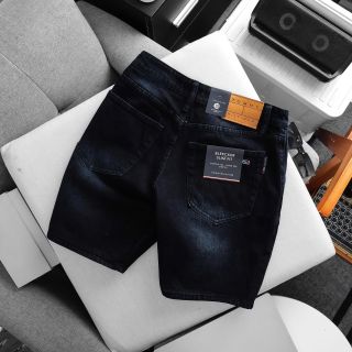 Short Jean Nam Full 5 Colors. Chất jean chính phẩm co giản xịn sò dày dặn fom slim ngang gối.