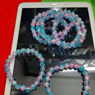 Vòng phong thủy đá tuyết 8ly xanh