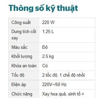 MÁY XAY SINH TỐ ĐA NĂNG SUNHOUSE SHD5322
