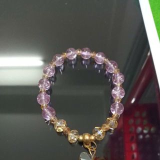 Vòng tay phong thủy đá tuyết size 8 mm