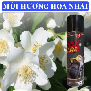Bình xịt bóng đa năng dưỡng bóng làm mới khử mùi đồ gỗ, đồ nhựa đồ da nội thật xe hơi Waxcare . Hương cafe, nhài