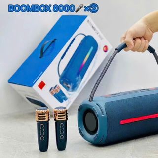LOA BLUETOOTH BOOMBOX X8000 ( Kèm 2 Micro Không Dây)