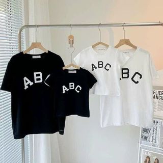 Áo đôi, áo gia đình chất cotton 100% hàng mịn mát bền size 1 đến 4xl Hà Đinh