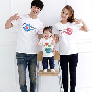 Áo đôi, áo gia đình chất cotton 100% hàng mịn mát bền size 1 đến 4xl Hà Đinh