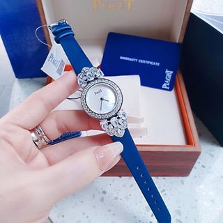 XẢ KHO ĐẦU NĂM ĐỒNG HỒ NỮ CAO CẤP PYAGET DÂY DA VIỀN XOÀN LÁ