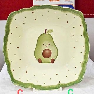 Đĩa Sứ Vuông Hoa Quả (THÙNG 48C)