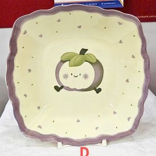 Đĩa Sứ Vuông Hoa Quả (THÙNG 48C)