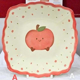 Đĩa Sứ Vuông Hoa Quả (THÙNG 48C)