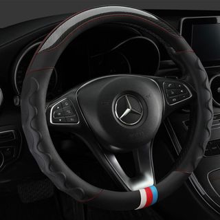 Bọc vo lang ô tô thể thao - da vân carbon phối da nhiều màu phù hợp với size 38cm Dùng cho xe 4 chỗ - 7 chỗ , bán tảI