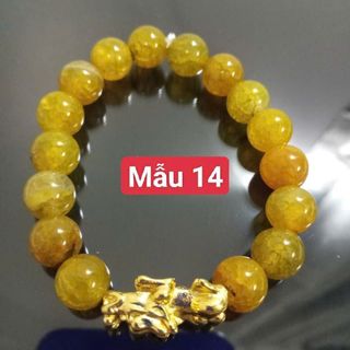 Vòng tay phong thủy đá mắt mèo 10lyy  mix tỳ hưu
