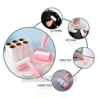 Lõi Lăn Bụi Quần Áo Siêu Dính 60 Tờ, Cây Lụi Lăn Tóc Dính, Lăn Bụi Thảm, Dọn sạch Lông Thú Cưng
