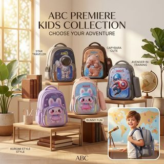 BALO HÌNH THỎ, KUROMI SIÊU CUTE, SIZE LỚN CHO BÉ TIỂU HỌC A33321 - PIPI STORE