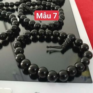 Vòng tay phong thủy màu đen có hồ lô nè 8ly nha