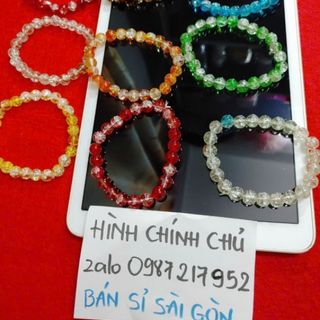 Vòng tay đá tuyết size 8 ly vòng chuỗi đeo tay nữ